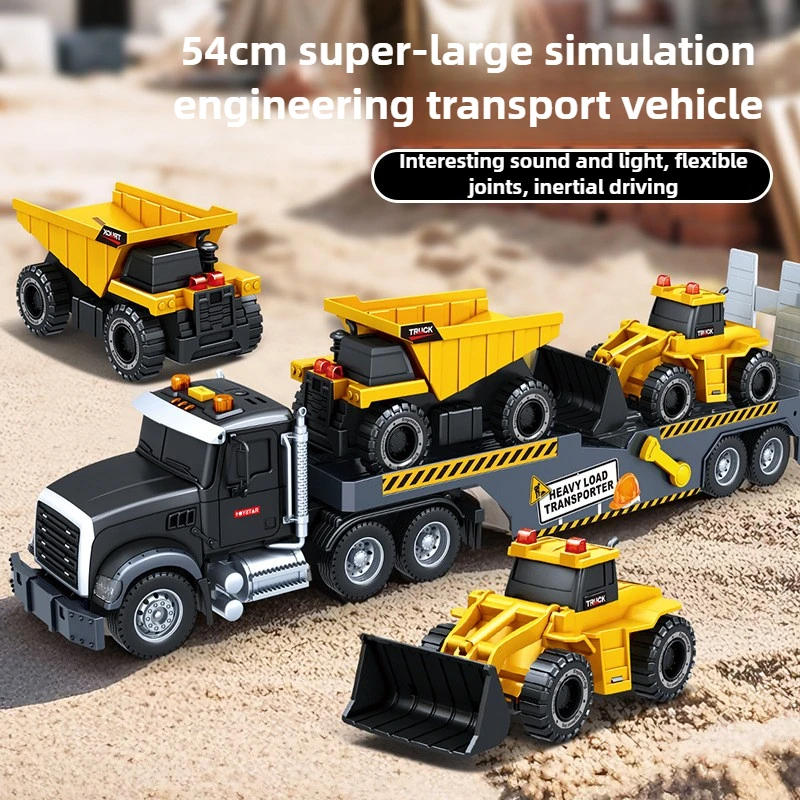 

Cool Stuff Model Car Funny Gift-Kawaii 54cm Super Simulation Transport Car Model,Engineering Car Excavator Toy Car,Toys for Boys