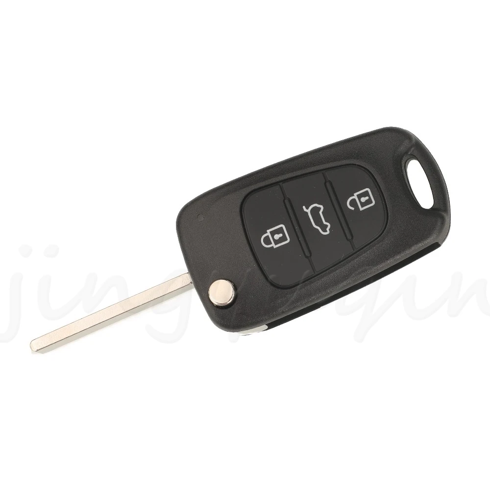 Jingyuqin منتج جديد لكيا 2009-2014 95430-1P001/1P000 مفتاح شفرة HU134 3 أزرار مفتاح السيارة عن بعد فوب 433MHZ FSK/ASK ID46 رقاقة