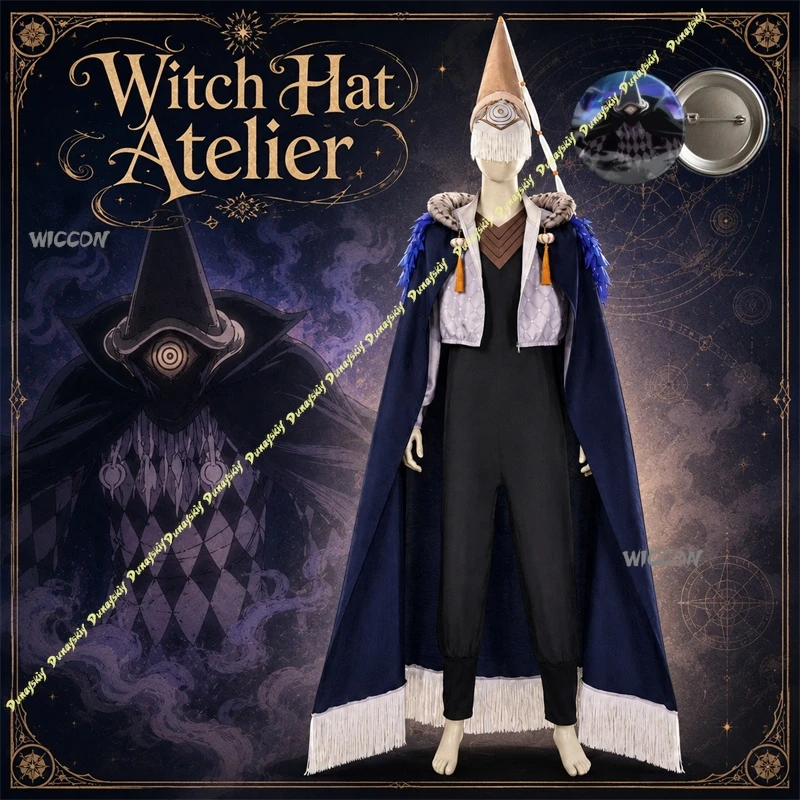 

Witch Hat Atelier Costume Lguin Cosplay Costume High Quality Costume Set With Clothes,Badge Hallowen Play Role Clothes