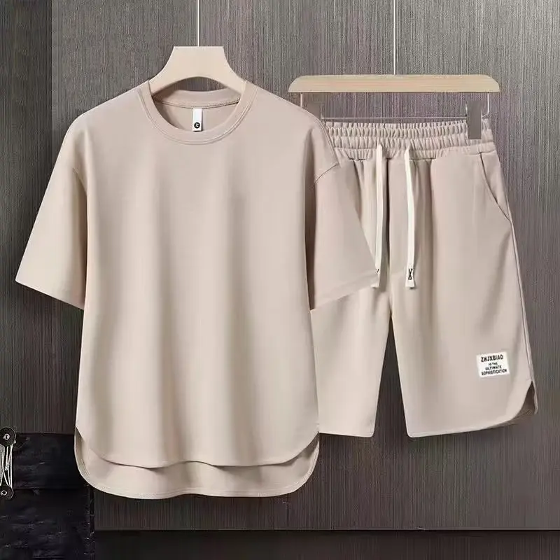 Fashion Men's Casual Two Piece Set Summer Short Sleeved T-shirt And Shorts Loose Sets Men Designer Clothes Tracksuits