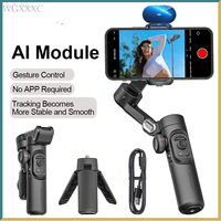 AOCHUAN Smart XE Kit Gimbal Stabilizer for Smartphone iPhone Video Recording Magnetic Fill Light 3-Axis Foldable Android Gimble