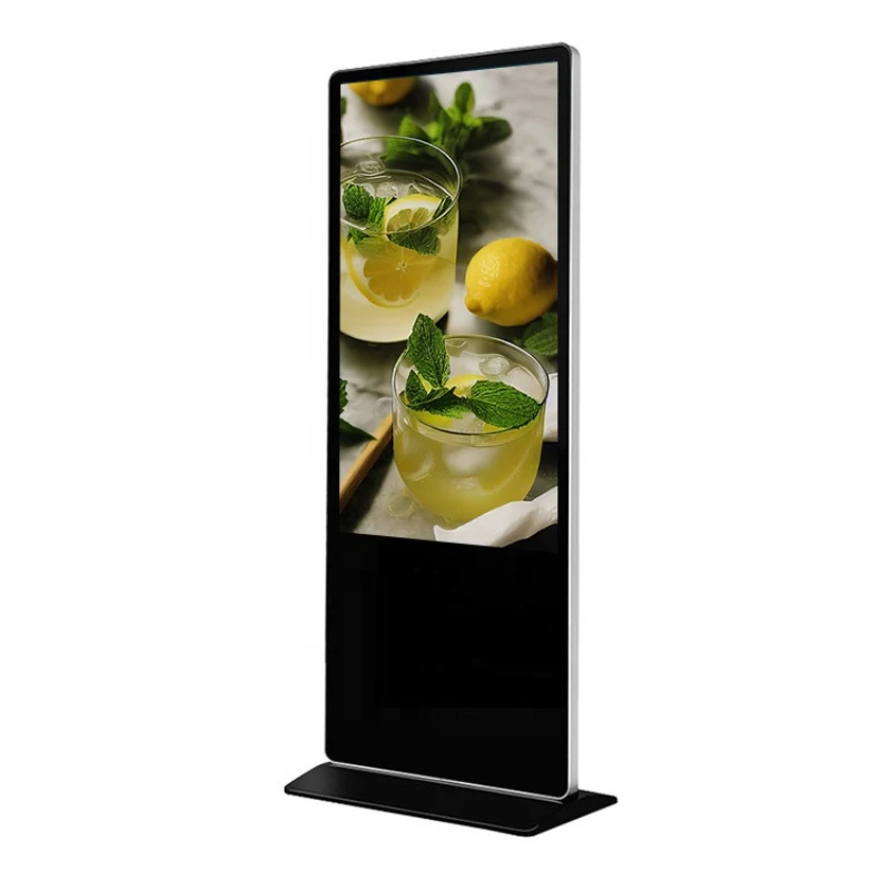 Outdoor Smart Kiosk LCD Digital Signage Display Screen Floor Standing Touch Screen For Advertising