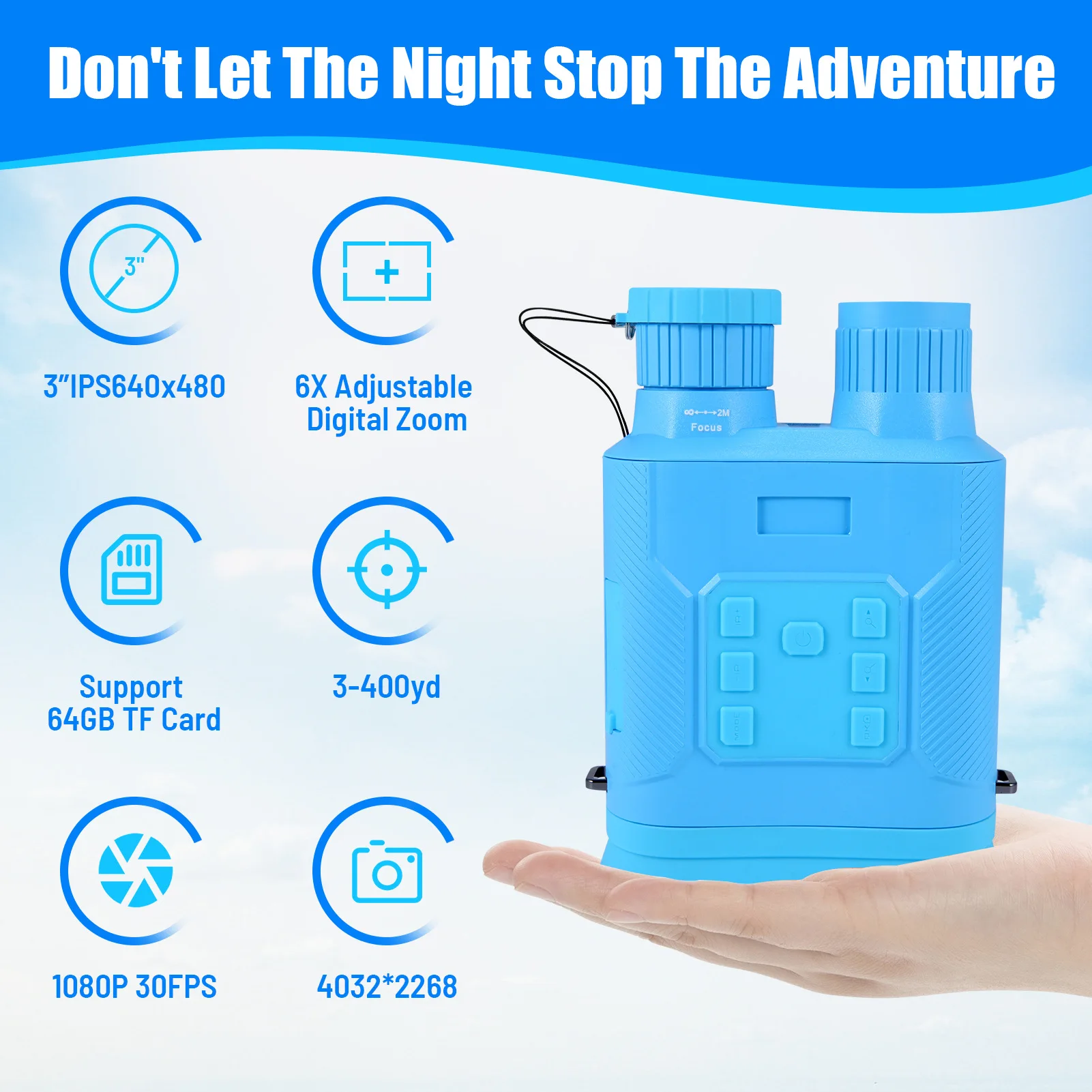 MINI88 Children Infrared Night Vision HD Digital Telescope Color Camera