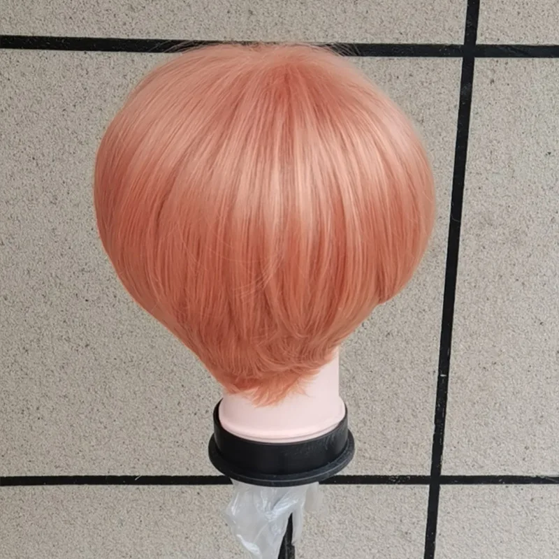 Anime japonês, adolescente de vôlei, peruca Shirabu Kenjiro Cos, capuz de seda de alta temperatura