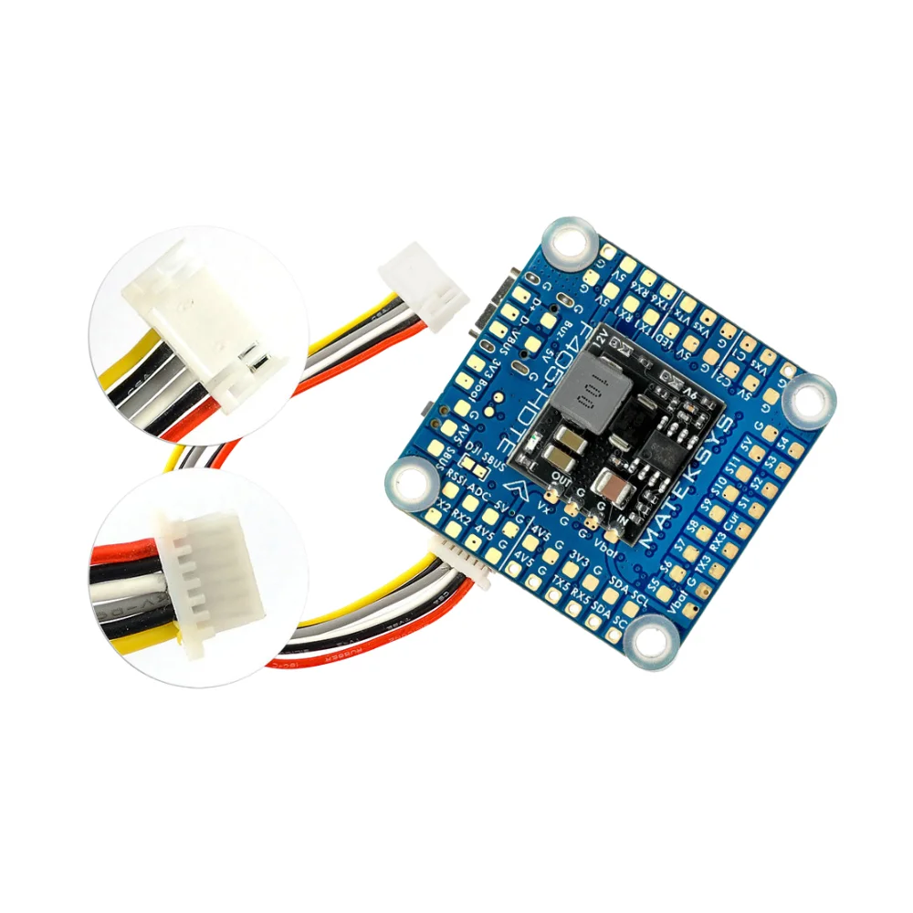 MATEK F405-HDTE F4 Flight Controller STM32F405 Built-in Dual BEC OSD Blackbox 3~12S LiPo 30X30mm for FPV Drone instead F722-HD