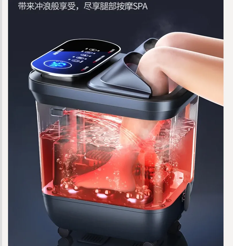 220V AUX Electric Foot Spa Bath Massager with Heating and Constant Temperature Automatic Home Use Deep Bucket WDB