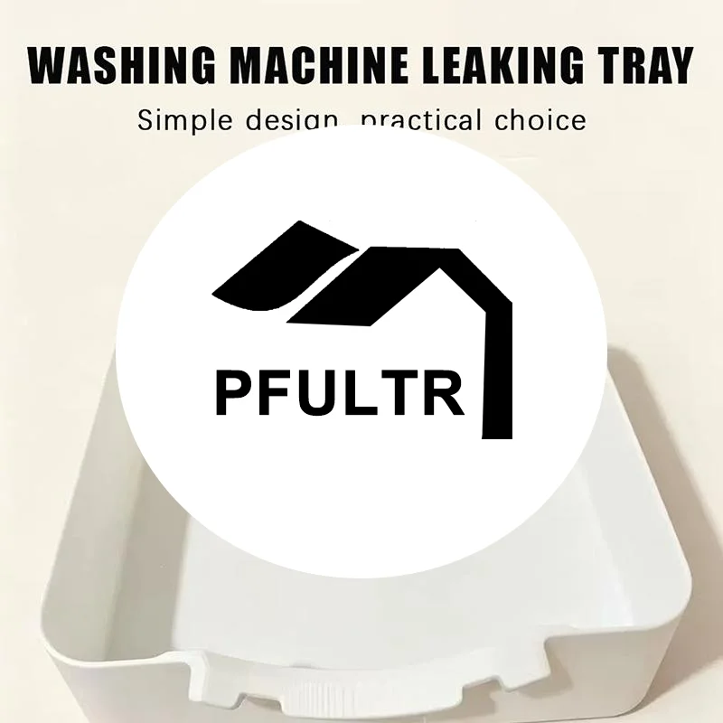 Washing Machine Drain Water Collection Tray, No Overflow, Lint Filter and Foreign Object Collection Drip Tray, Clean Laundry R