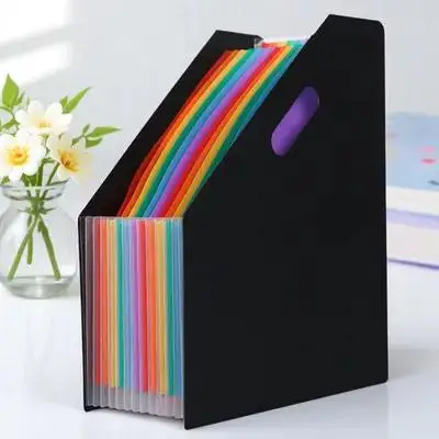 

Large Capacity File Folder Plastic Expandable Accordion File Organizer Receipt Organizer Document Holder for Office