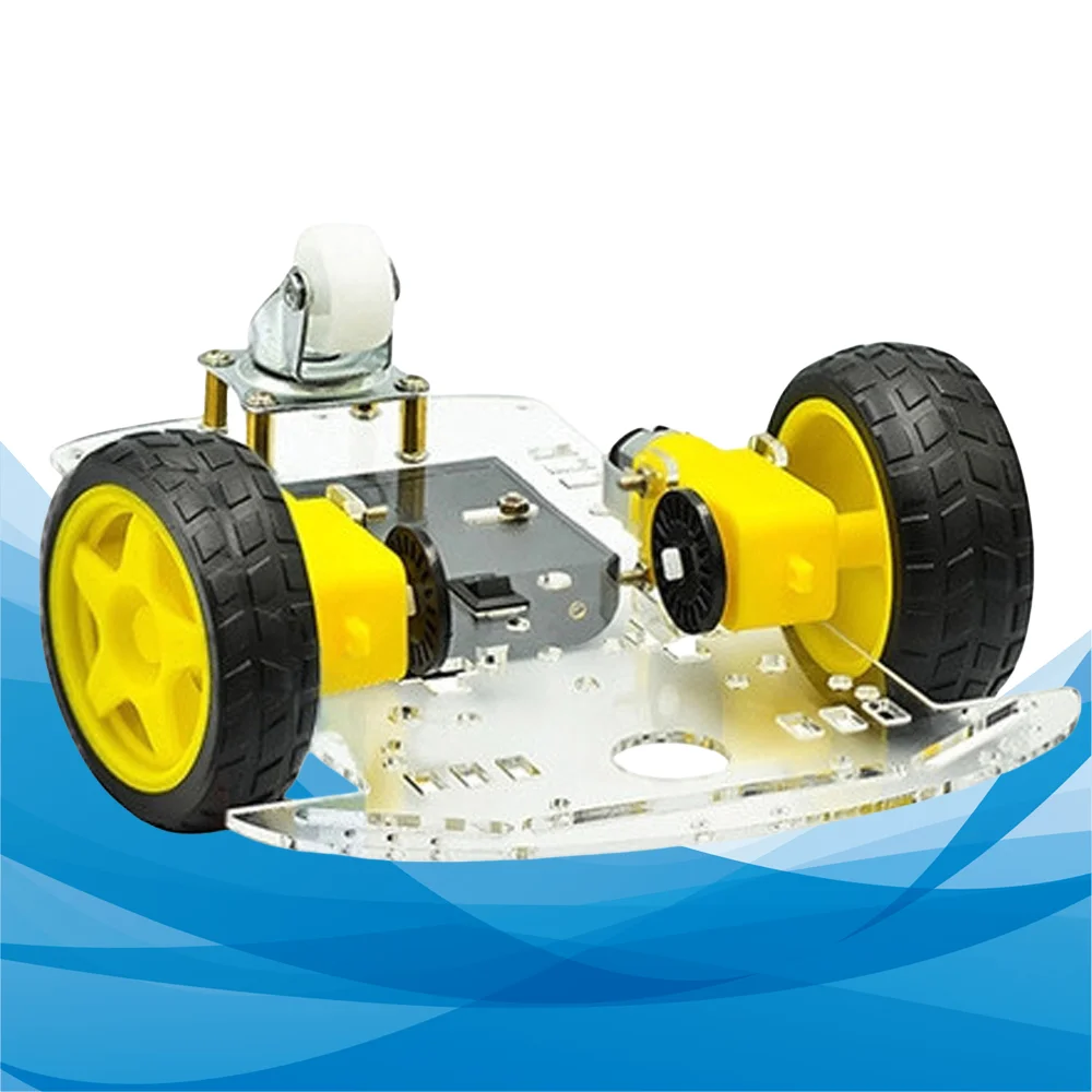 Kit de módulo de marco de chasis de coche Robot de rastreo inteligente, caja de Motor, neumático con batería, Kit electrónico DIY