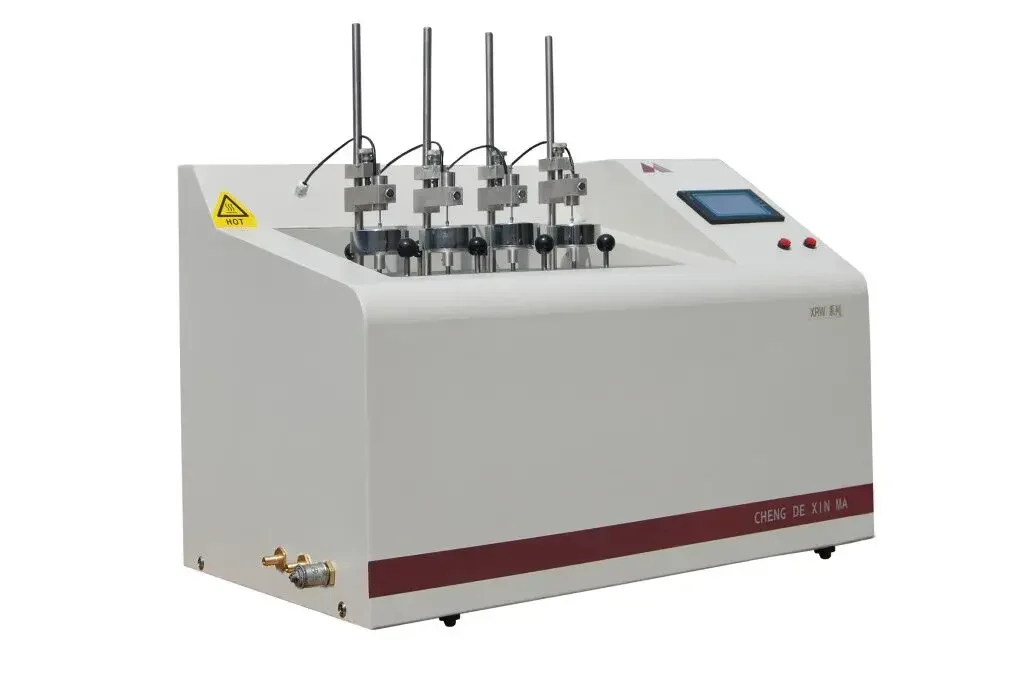 Tester di temperatura del punto di ammorbidente Vicat/Strumento per test della temperatura di ammorbidente Vicat/Tester di deformazione termica in gomma