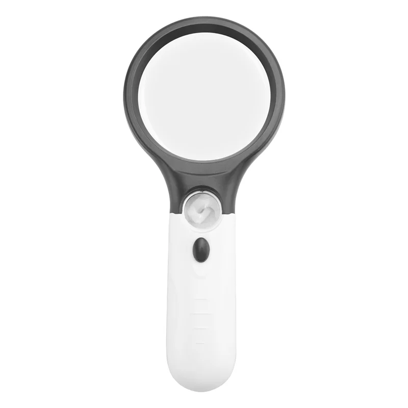 3 مصابيح LED 45X عدسة مكبرة محمولة للقراءة عدسة مكبرة للمجوهرات