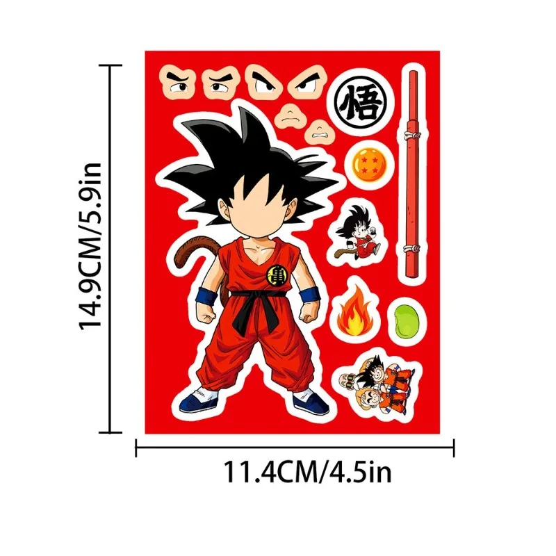 Dragon Ball Kame Sennin Son Goku Vegeta Krillin Kreative Cartoon-Puzzle-Aufkleber, Anime-Zubehör Puzzle-Sticker – Detail 8