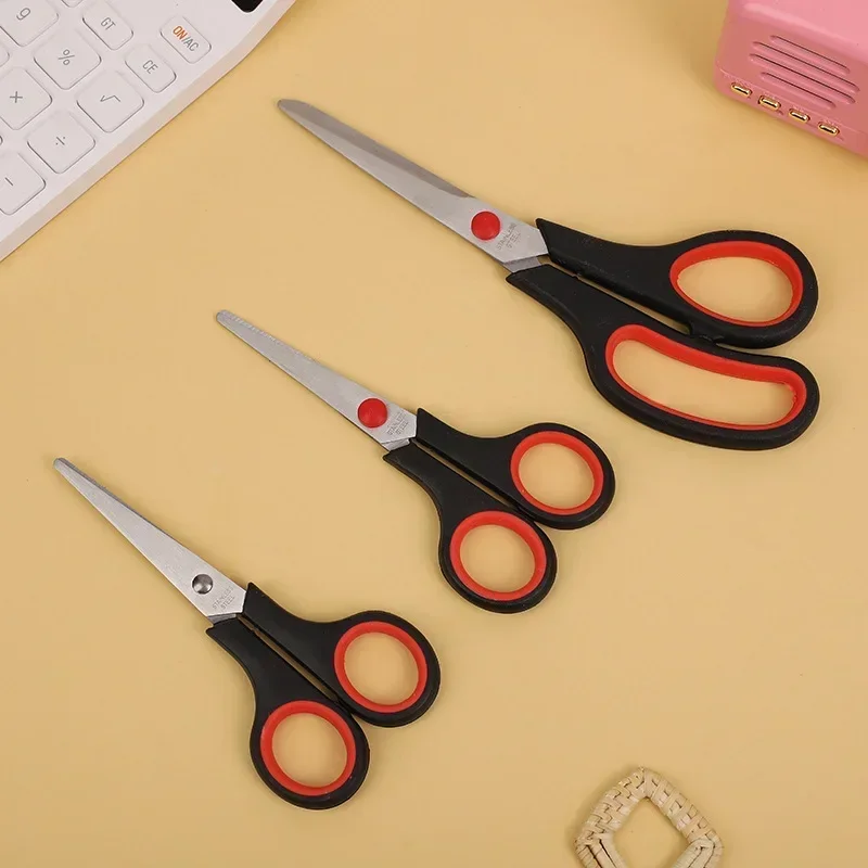 Scissors All Purpose 3-Pack, Heavy Duty Scissors Set with Thick and Sharp Blades, Premium shears with Soft Handles