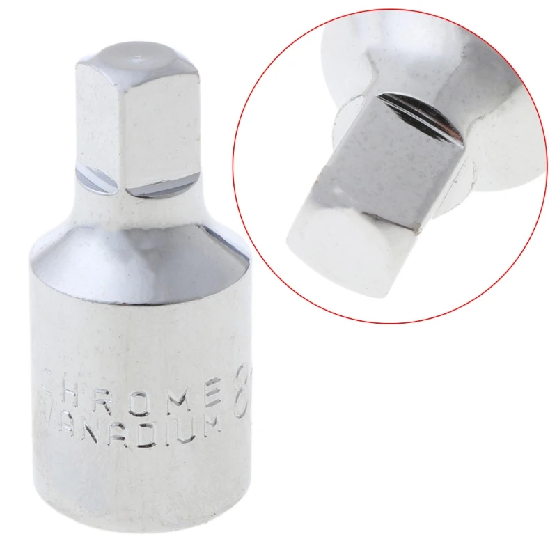 Compatible for Garage  8mm Car Square for Head Oil Crankcase Drain Plug for Key Tool Remover Fits Auto Repair Acc