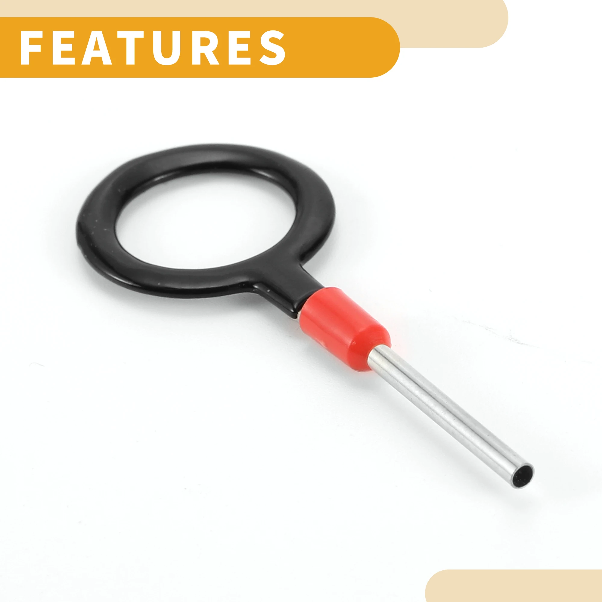 

UXCELL 73Pcs Key Shape Terminal Removal Tool Assortment Kit Car Truck Motorcycle Wire Connector Terminal Pin Extractor Kit Black