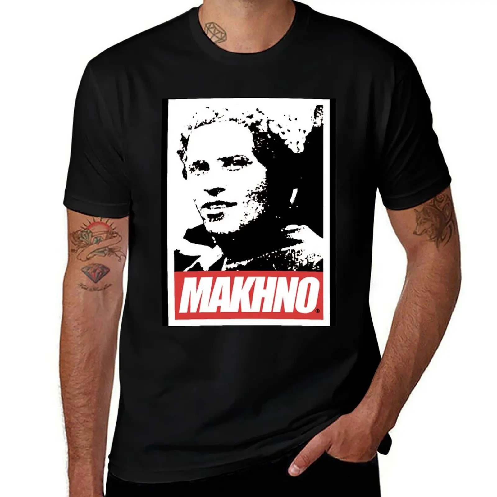 

MAKHNO T-Shirt t shirt men 100% cotton luxury brand man t shirt graphic man t shirt summer T-shirt