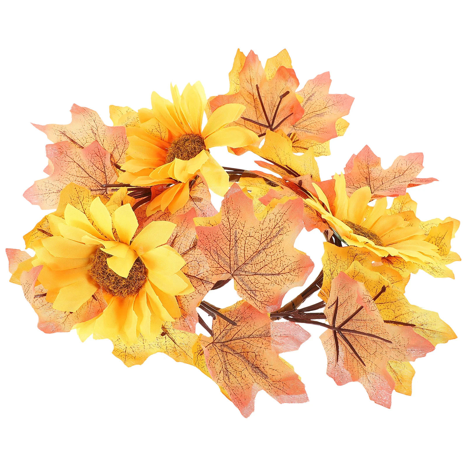 

Thanksgiving Autumn Wreath Silk Maple Leaves Door Garland Hanging Decoration Fall Harvest Party Decor Thanksgiving Decor