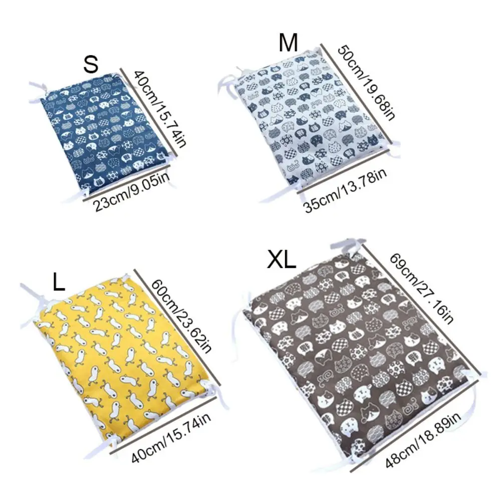 مزدوجة الوجهين القط قفص منصة حصيرة مريحة قماش/PP القطن أرجوحة للحيوانات الأليفة بطانية الشتاء القط السرير حصيرة الدافئة القط أرجوحة حصيرة #6