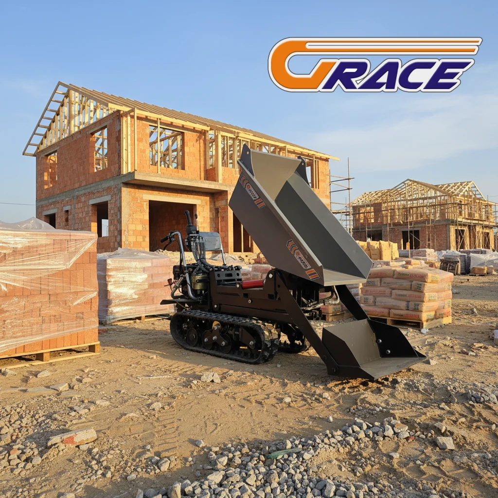 500kg Mini Crawler Dumper Truck EURO 5 EPA Certified Heavy Duty Small Track Dumper Factory Direct Sale