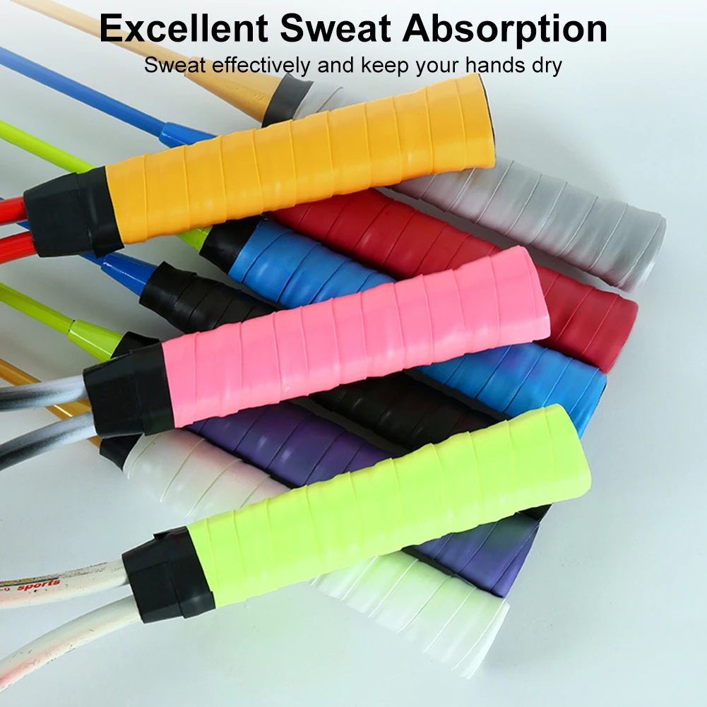 9Pcs Tennis Racket Grip Tape Sweat Absorbent Tennis Overgrip Wrap Badminton Racket Overgrip Tape for Tennis Badminton Pickleball