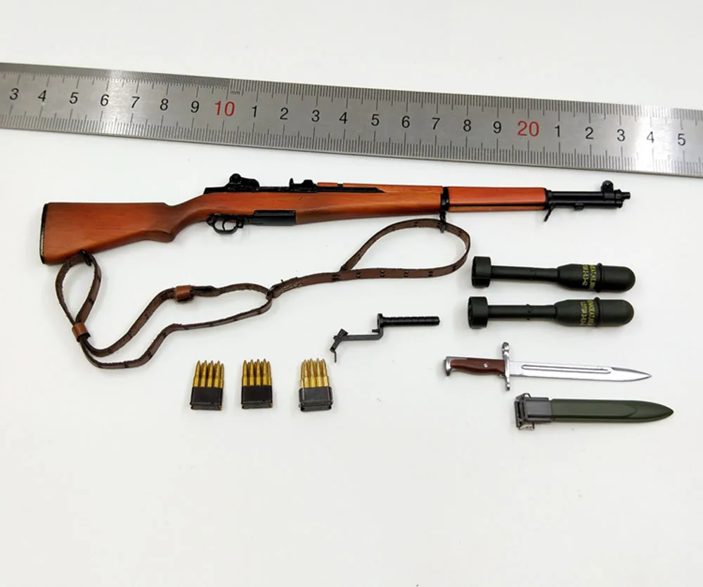 1/6 جندي SS126 الحرب العالمية الثانية الولايات المتحدة 101 كتيبة خاصة من الدرجة الأولى ريان أسلحة صغيرة نموذج M1 غاراند بازوكا المواد البلاستيكية لمحبي