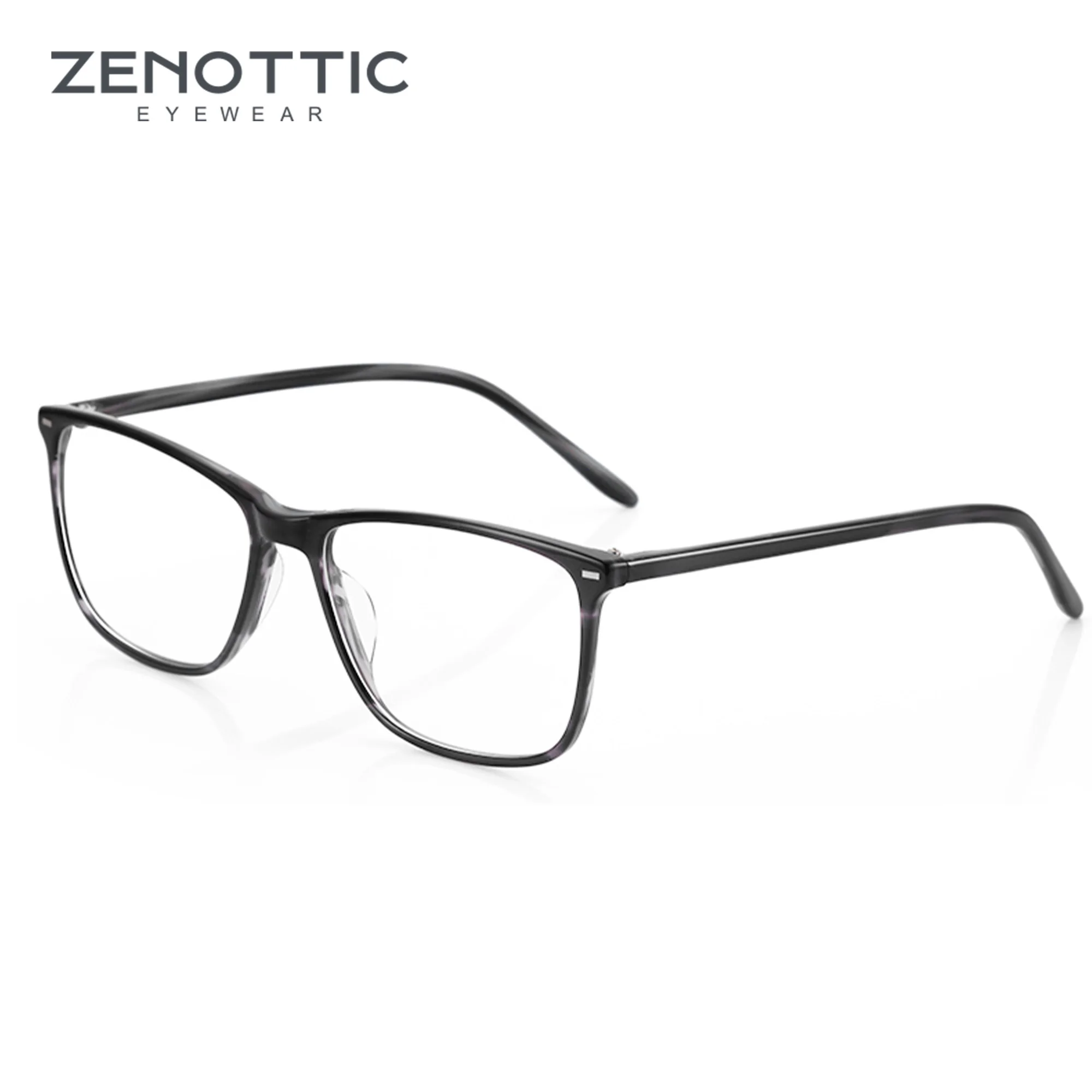 

ZENOTTIC Fashion Acetate Glasses Frames With Spring Hinges Female Vintage Myopia Prescription Square Optical Spectacles Frame