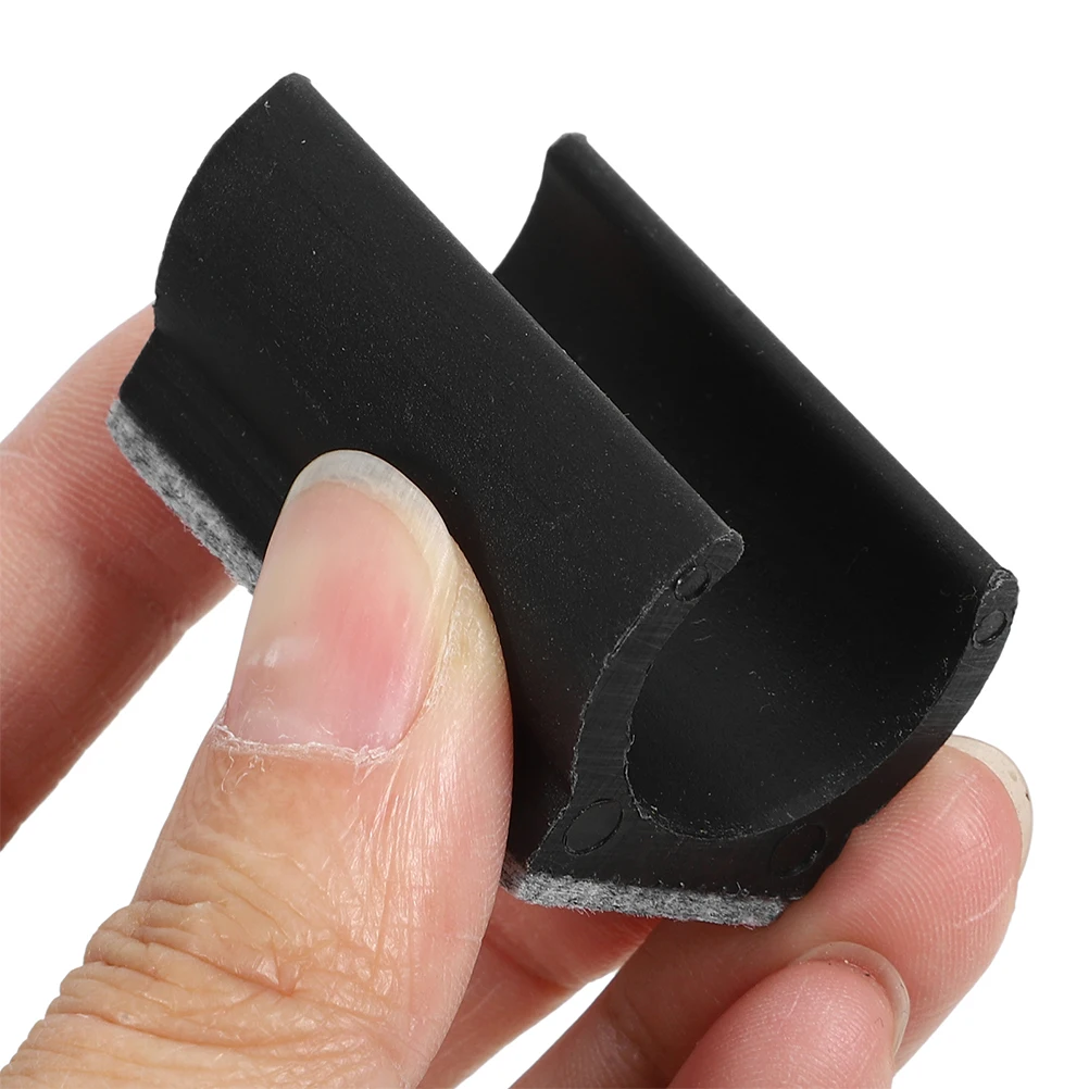 6pcs U-Shaped Wool Felt Chair Leg Pads 19mm 22mm 25mm Black Anti-Scratch Silent Furniture Protectors for Hardwood Floors image 6