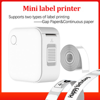 Mini Label Printer Thermal Portable Printer Inkless Adhesive Label Printer Self-adhesive Labeling Machine Tag Sticker Labeler