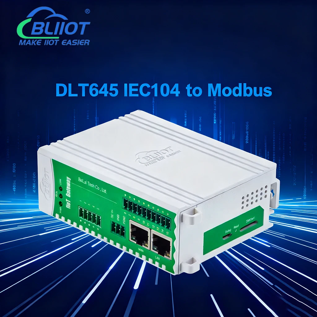 

BLIIOT DLT645 IEC104 to Modbus Protocol Converter IoT Gateway for Energy Management