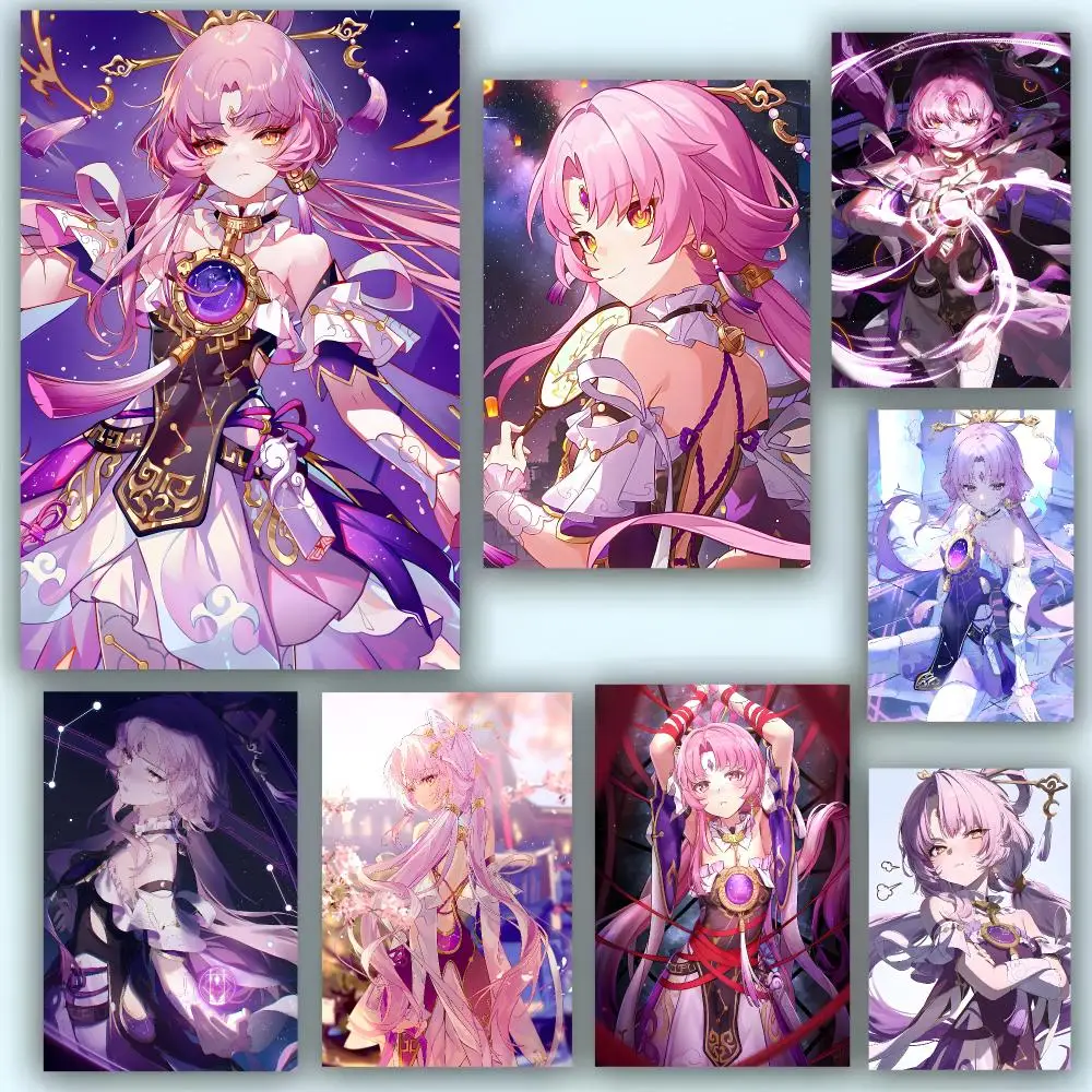 Game Character H-Honkai Star Rail Fu Xuan Poster Fashion Art Removable Wall Poster Home Accent for Bedroom & Dorm