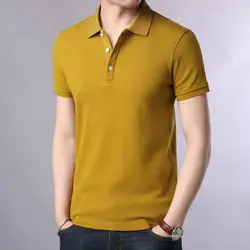 Polos à manches courtes en coton pour hommes, Streetwear d'été, Vêtements masculins de base, Solide, Polyvalent, Business, Casual, New Fashion, Koreon