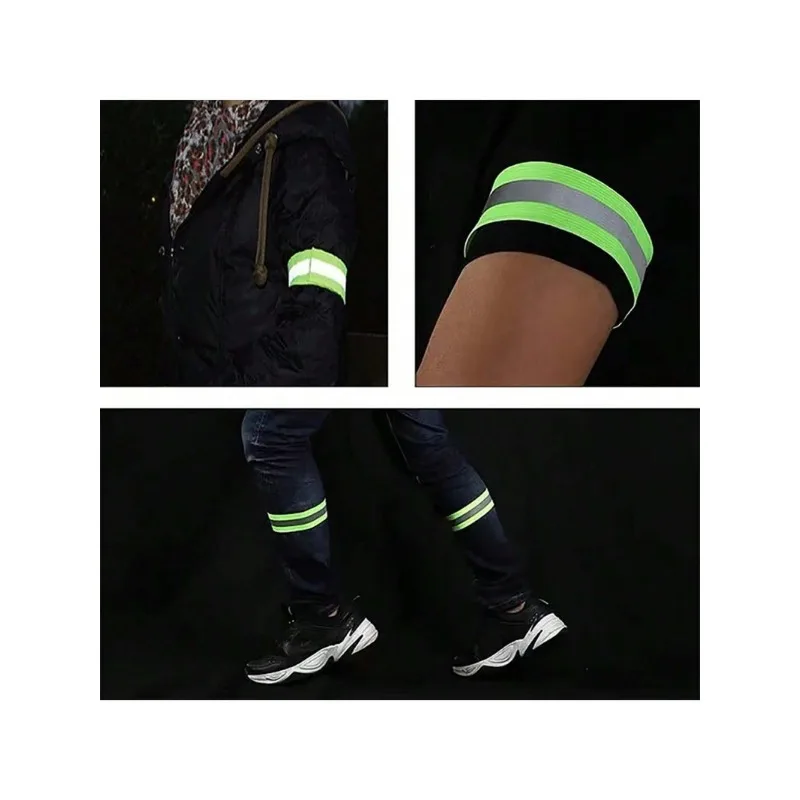 1pcs Reflective Strips Hand Ankle Leg Straps Jogging Night Running Warning Reflector Wristband Safety Armband Luminous Tape