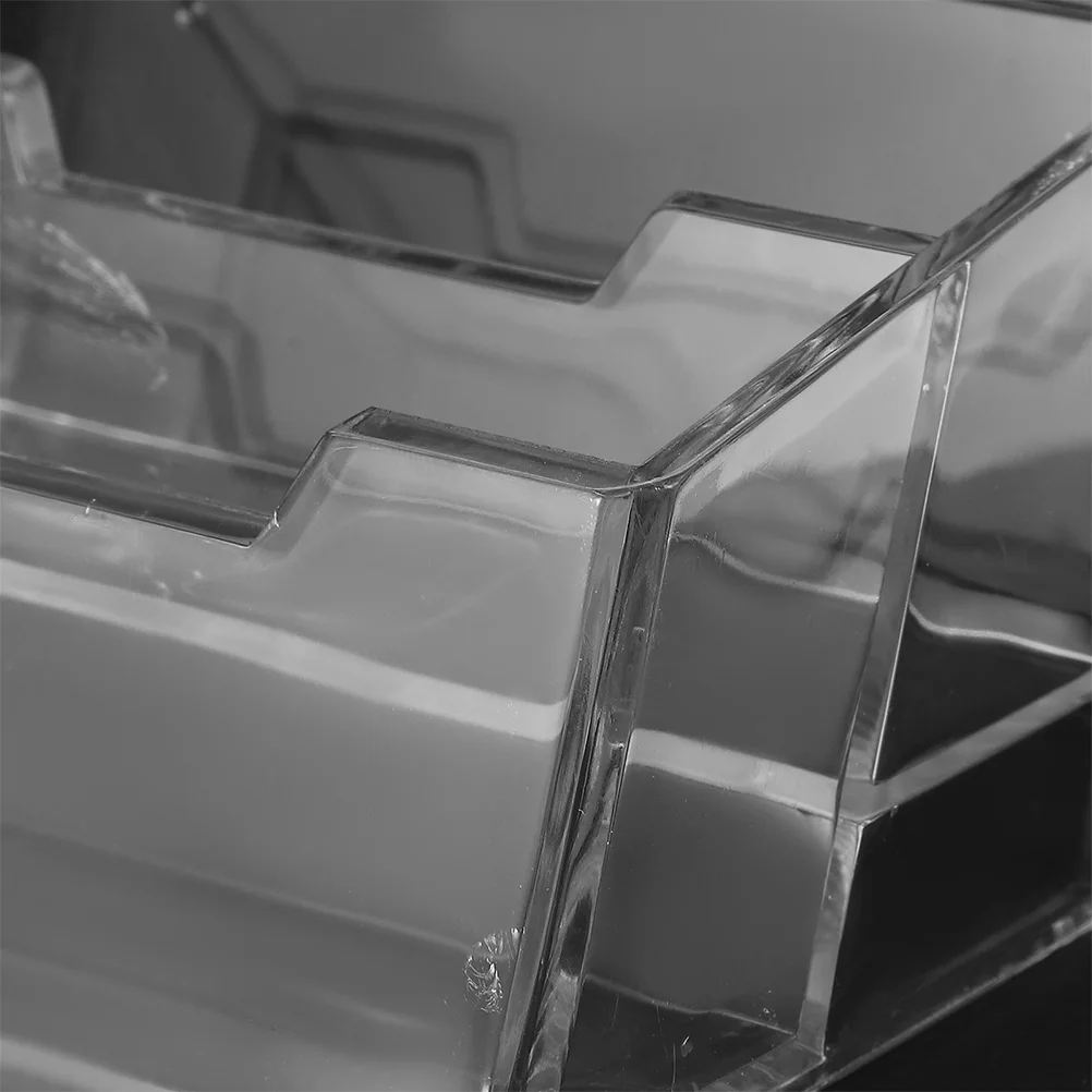 

2pcs Business Card Holder Acrylic Cardholder Organizer Desktop Stand For Business Cards Office Desk Compact Sturdy Smooth Design