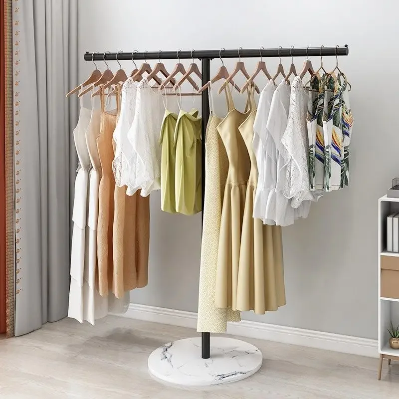 

Marble Clothes Hanger Minimalist Bedroom Hanging Pole Home Cool Drying Balcony Clothing and Hat Rack Coat Racks Home Furniture