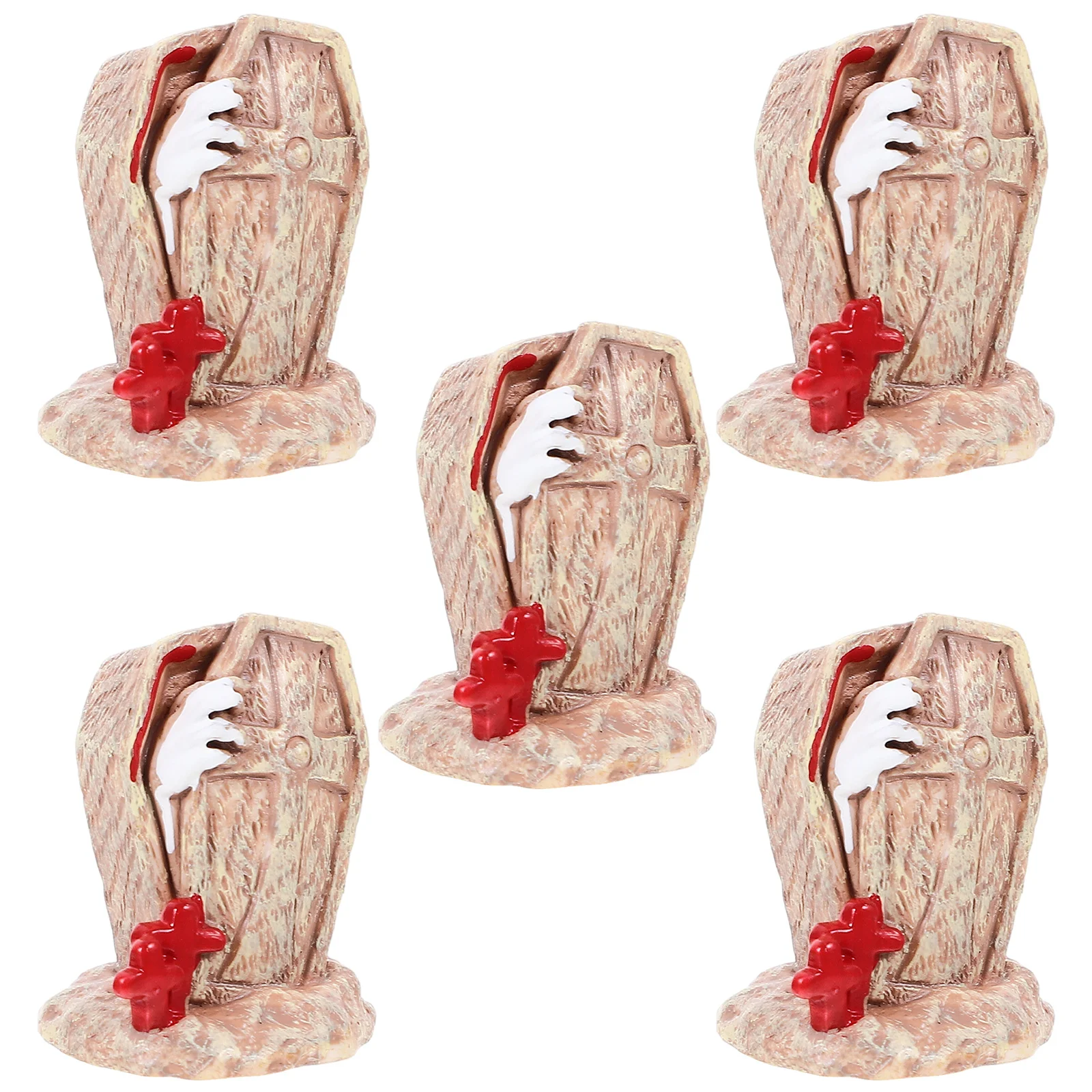 

5Pcs Halloween Miniature Ornaments Resin Micro Landscaping Decoration Props Joyful Party Supplies Miniature Halloween Ornament
