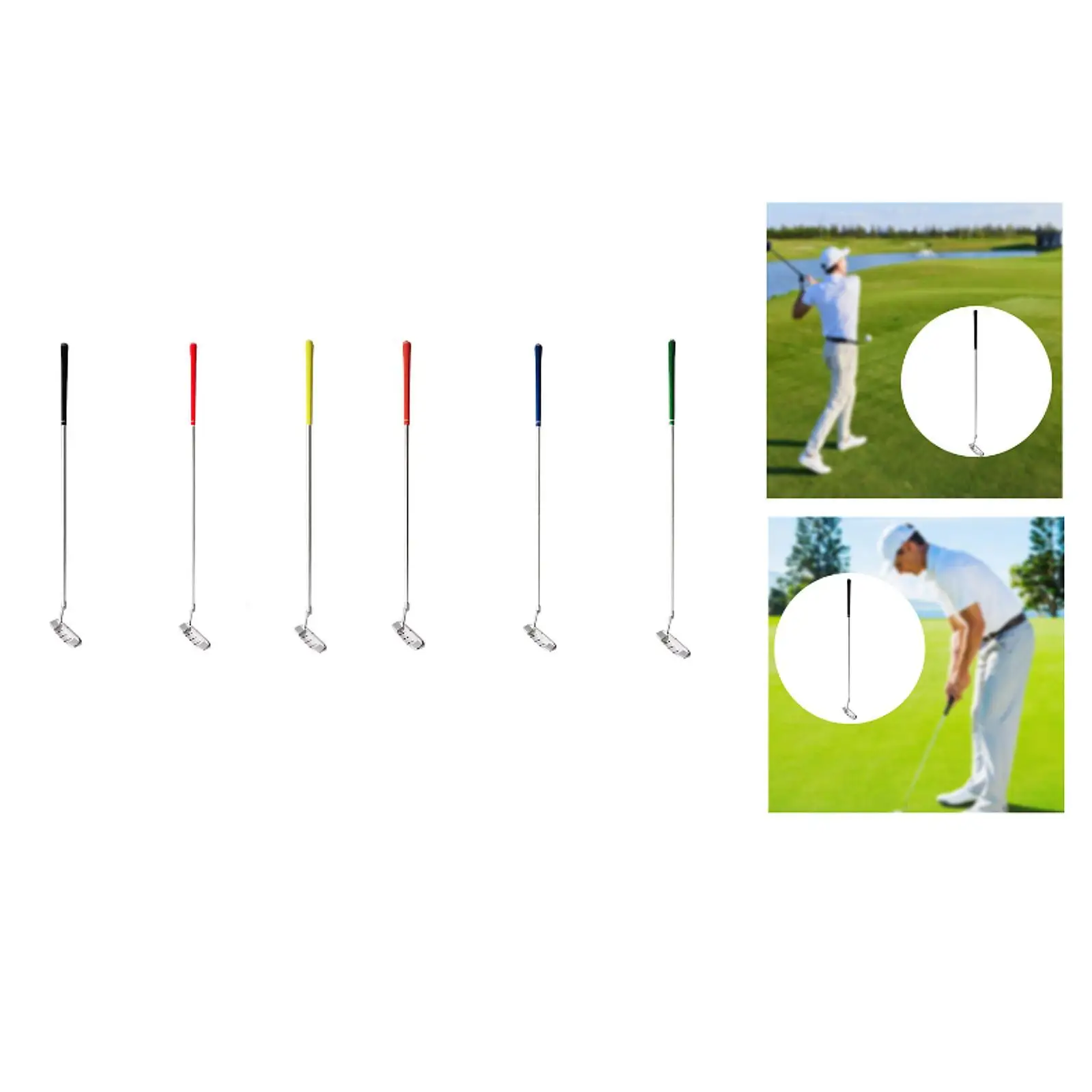 

Клюшка для гольфа, тренировочный инструмент для гольфа, съемная клюшка для взрослых, тренировочная клюшка для правой руки для двора, офиса, фона на открытом воздухе