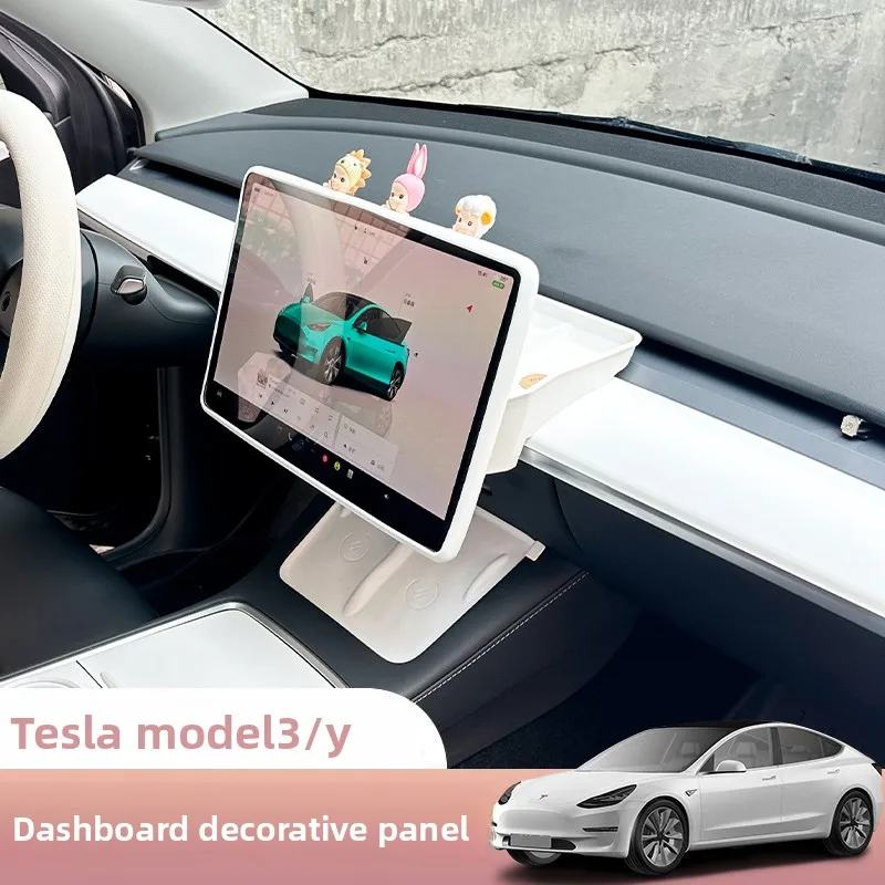 

For Tesla Model 3 Model Y Interior Central Control Instrument Table Decorative Strip Out of Trend Panel Cover Protective Cover