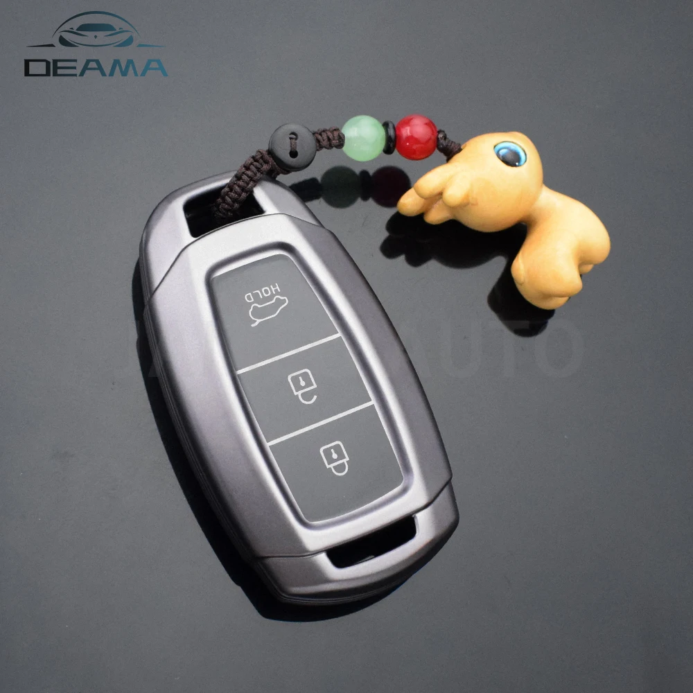 Para Hyundai Elantra Grandeur Accent Solaris Sonata Palisade Kona Creta I20 I30 IX35 IX25 TPU funda para llave de coche Auto Shell Fob