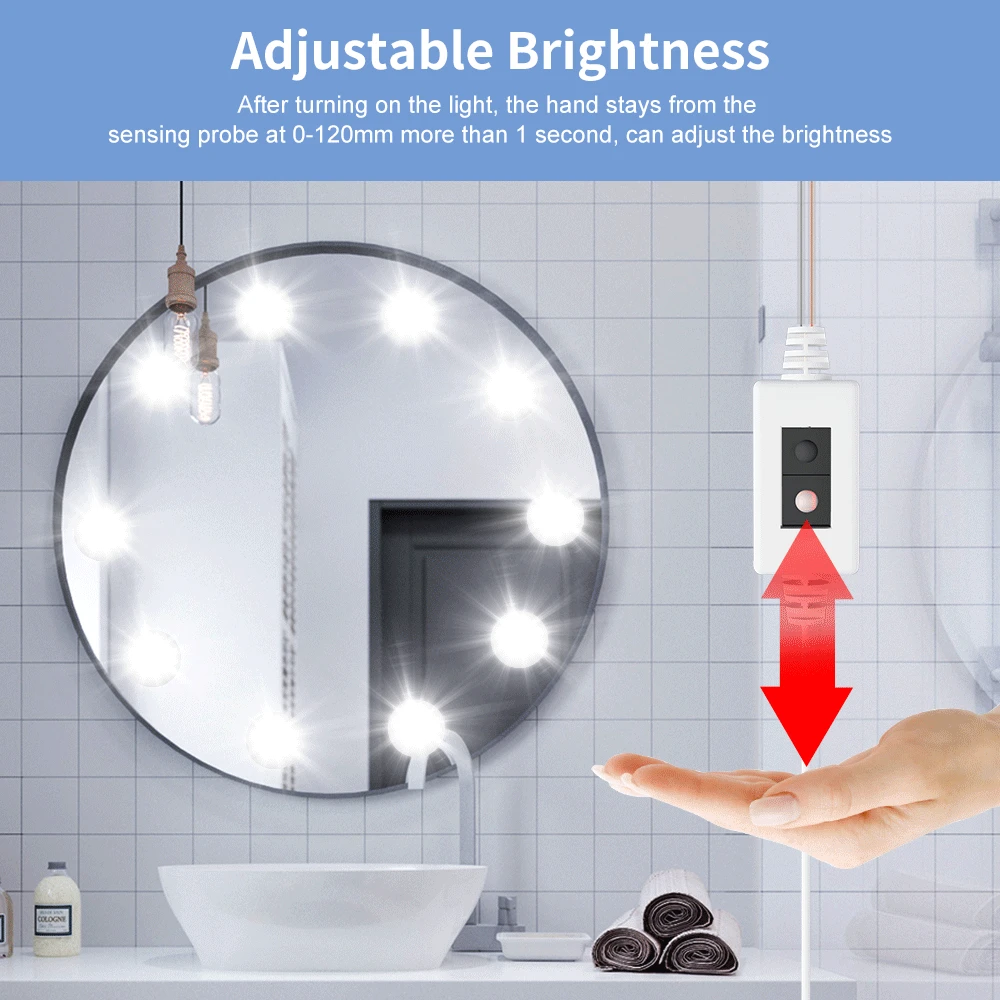 Makeup Mirror Light Vanity Han - Dressing Table Vanity With Lighted Mirror recension och pris