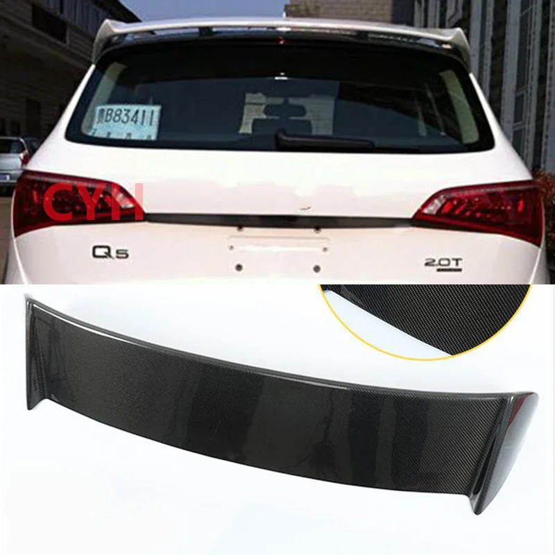 For ABT Style Audi Q5 SQ5 Real Carbon Fiber Roof Spoiler Wing Car Trunk Rear Lip Accessories Body Kit 2009-2015 Year