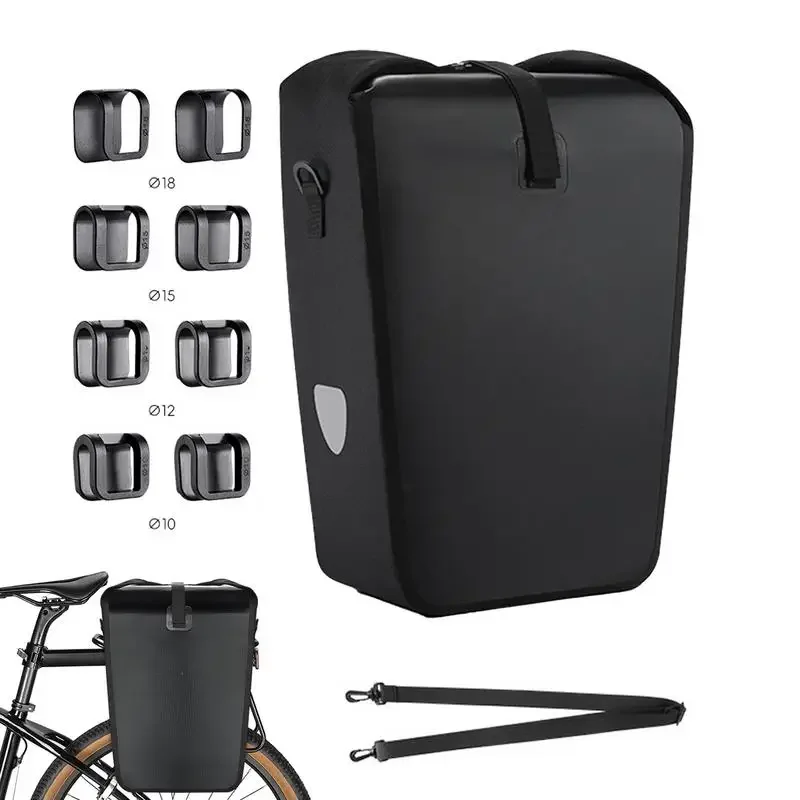 

25L Bicycle Panniers Bike Rear Rack Bag Mountain Bike Quick Release Buckle Pannier Waterproof Bike Double Side Storage Bag