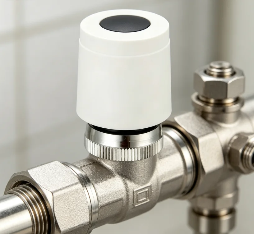 Smart Electric Actuator For Underfloor Heating Manifold 2W Silent Normally Open Valve Control Easily Install