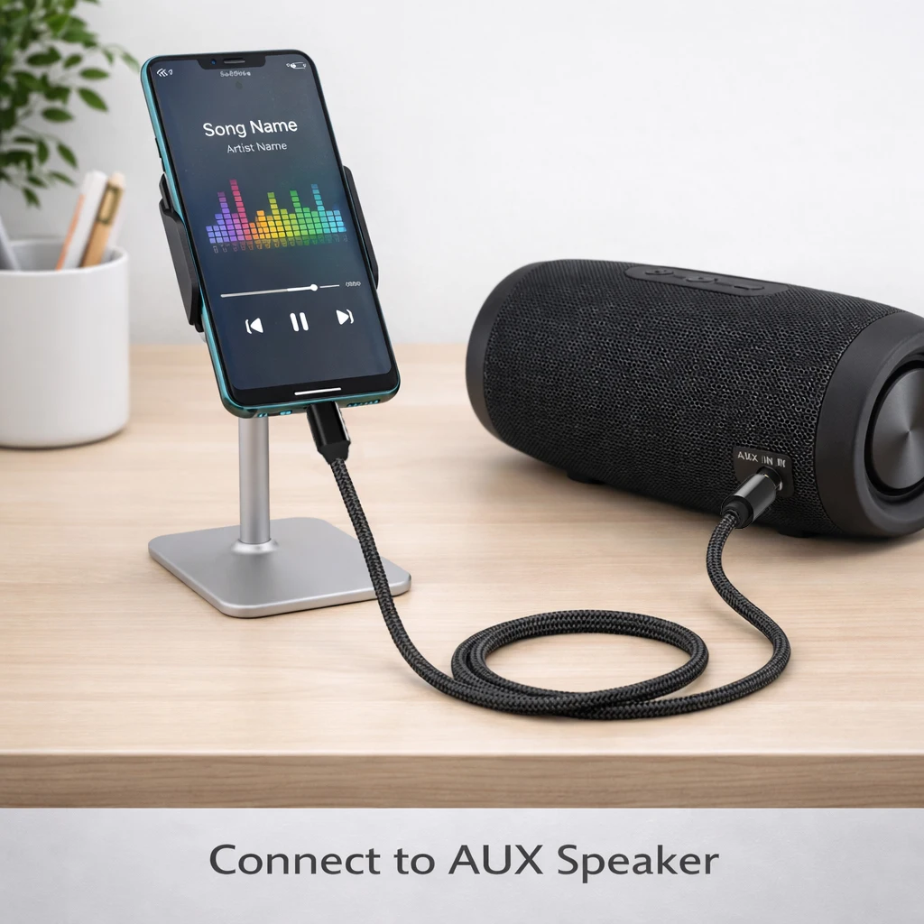 AUX Cable Type C to 3.5mm Jack Audio Plug Speaker Adapter Car Headphone Computer Converter Wire For Huawei iPhone Xiaomi