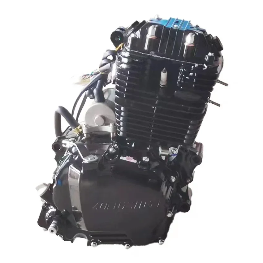 Picture 6: The 200cc 4-stroke Motorcycle Engine Assembly Features an Air-cooled Engine