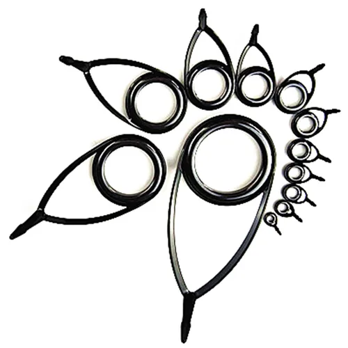 Imagen 2 del producto Guías de caña de pescar NooNRoo KT & KL con reparación de anillos de alconita, guías de construcción de caña DIY