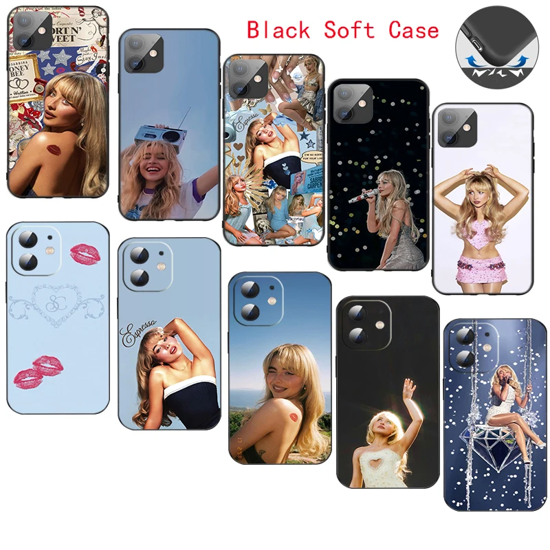 

CR66 Sabrina Carpenter Soft Silicone Case for Samsung Galaxy S21 S23 FE S24 Ultra Plus A15 A25 35 A54 A55 5G Caver