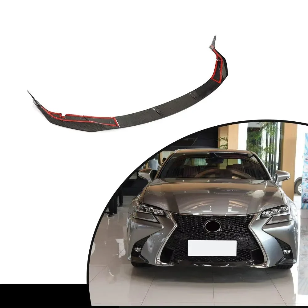 

Carbon Fiber Front Bumper Lip Splitter For Lexus GS F Sport GS300 GS350 GS450 Sedan 4-Door 2016-2019