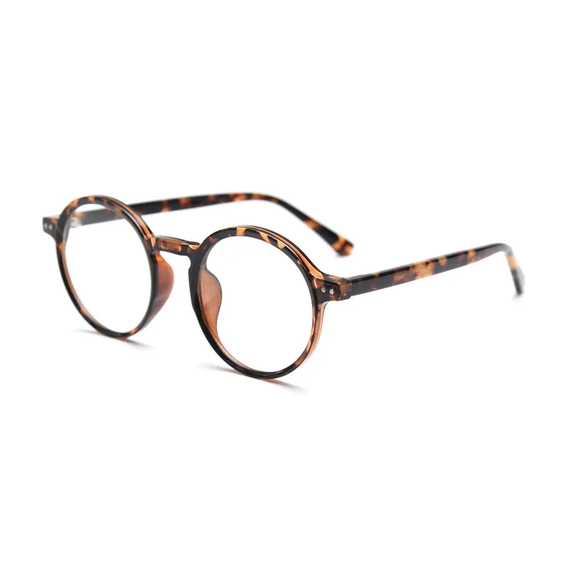 Caterside Round TR90 Frame Acetate Temple Glasses Men Prescription Eyewear Women Zero-Power Lens Computer Glasses High Quality