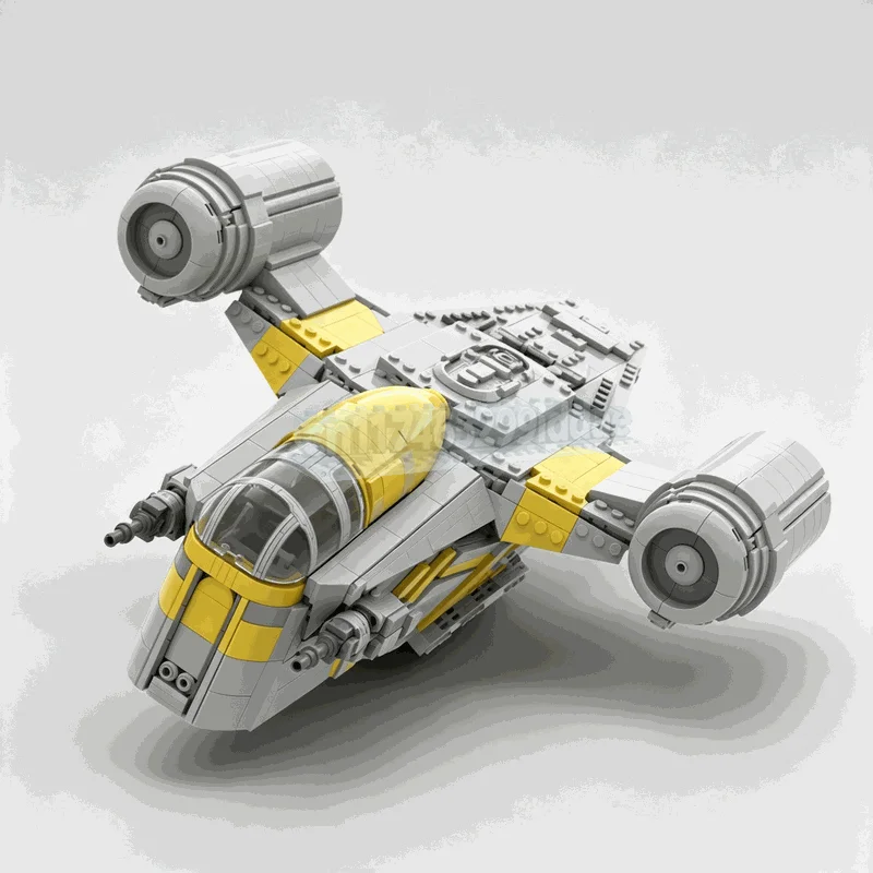 1647PCS Space Fighter Spacecraft Model MOC Custom Puzzle DIY Creative Assembly Educational Toy Blocks Collection Display Gifts