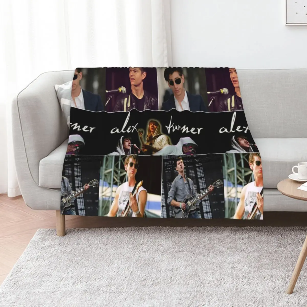 Alex Turner English musician Beautiful Aesthetic Collage - 1 Throw Blanket Cozy Warm Blanket for Bed Room Decor